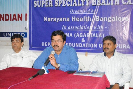 Narayan Health City, Bangalore organizes free speciality health camp on heart disease, thalesemia and liver disease at Agartala